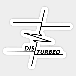 Disturbed Black Sticker